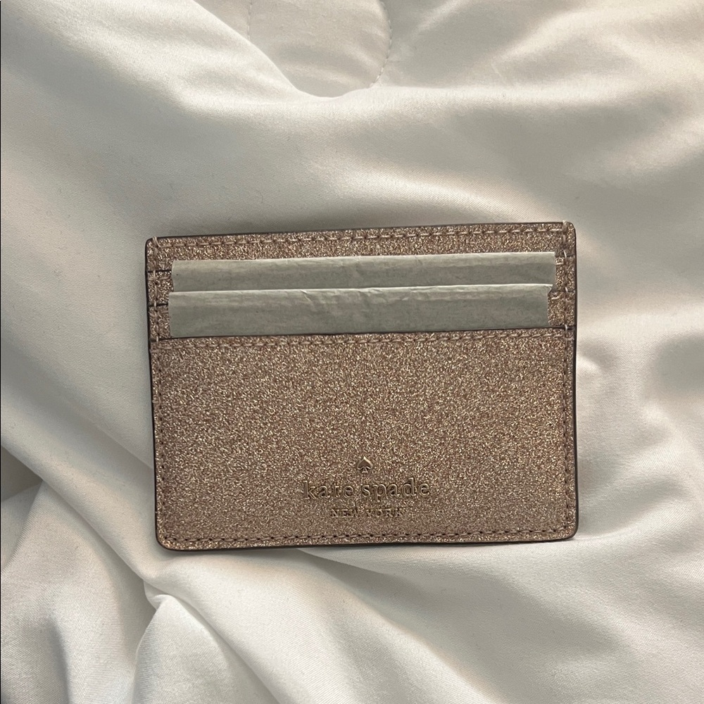 Kate Spade Shimmering Gold Card Holder